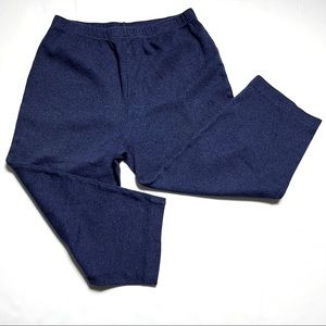 Eileen Fisher Navy Blue wide leg cropped pants